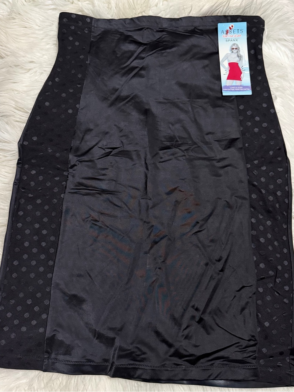SPANX Black High-Waist Shaping Slip Skirt
